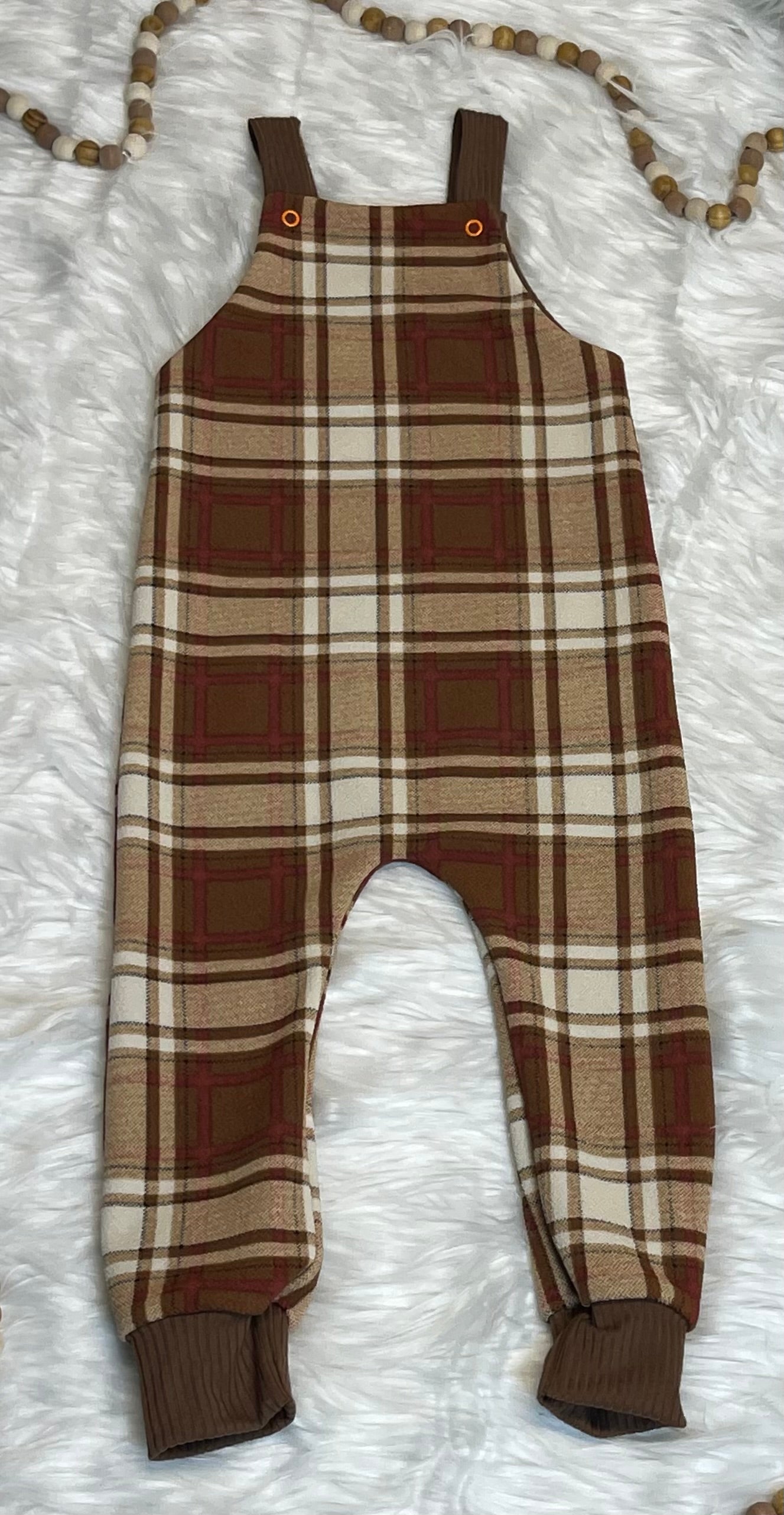 Plaid Overalls
